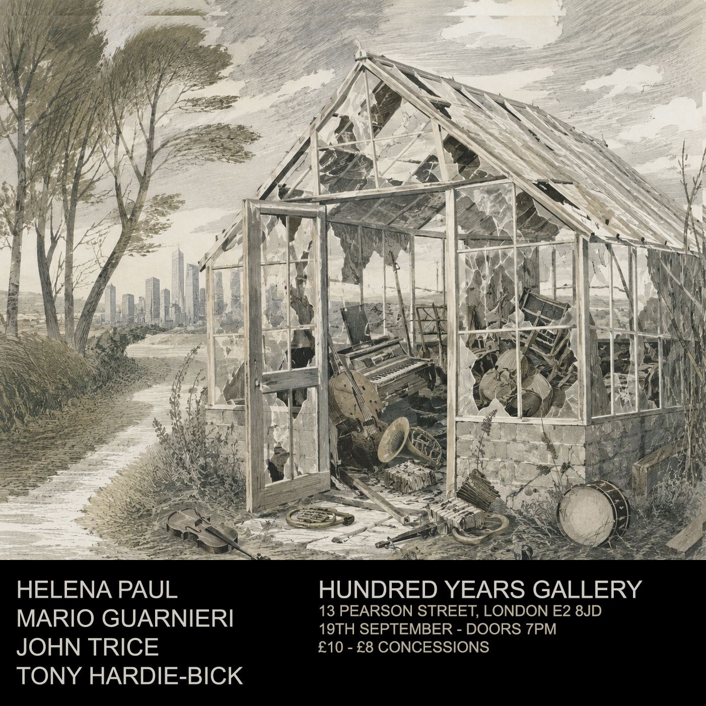 Music : Helena Paul, Mario Guarnieri, John Trice & Tony Hardie-Bick. Saturday 19th September 19:00